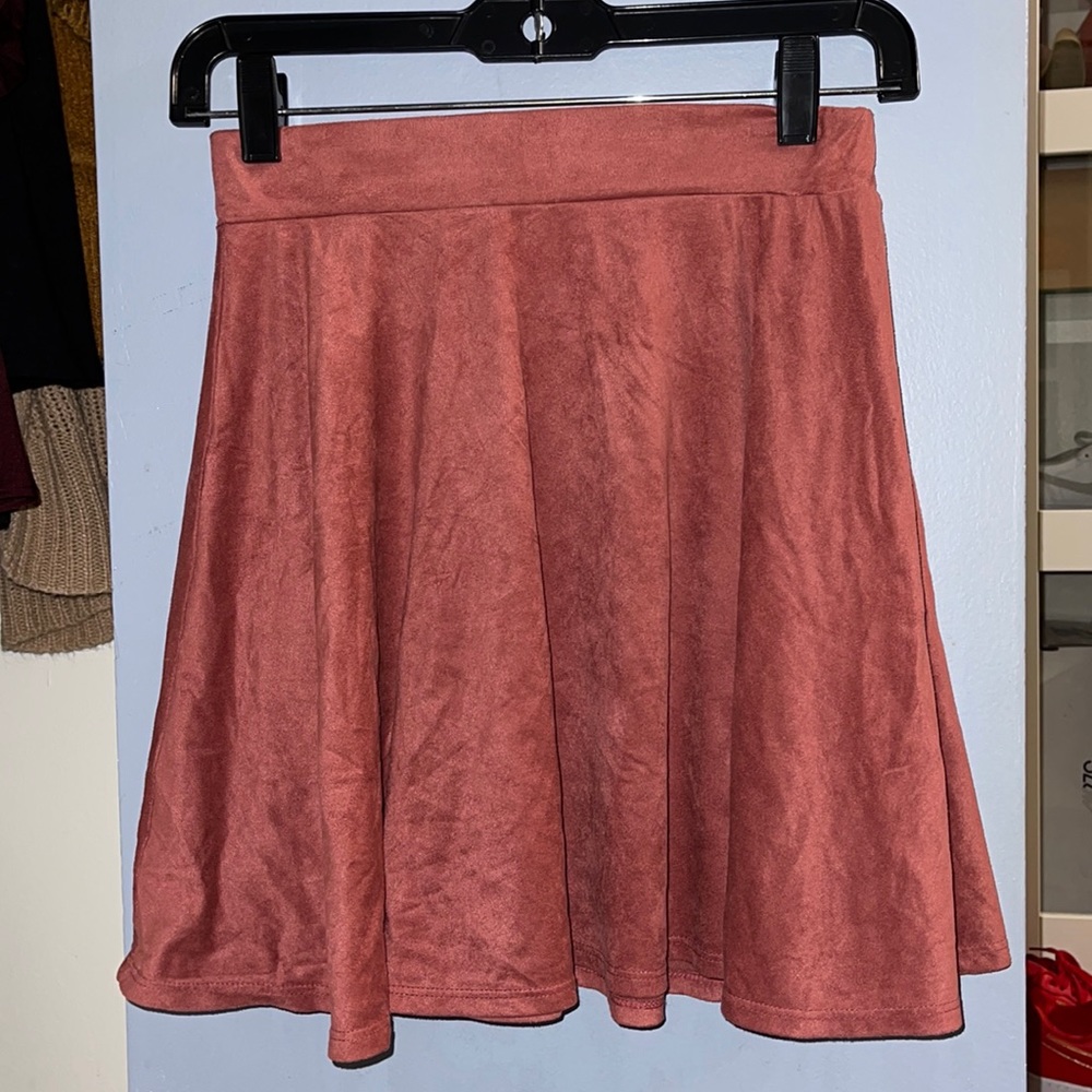 Suede skirt